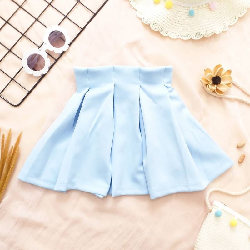 Rok Anak Scuba Pendek Bubble Skirt Anak Perempuan Usia 1-4 Tahun | Rok Mini Bubble Anak Cewek | Rok Anak Pendek Scuba Premium