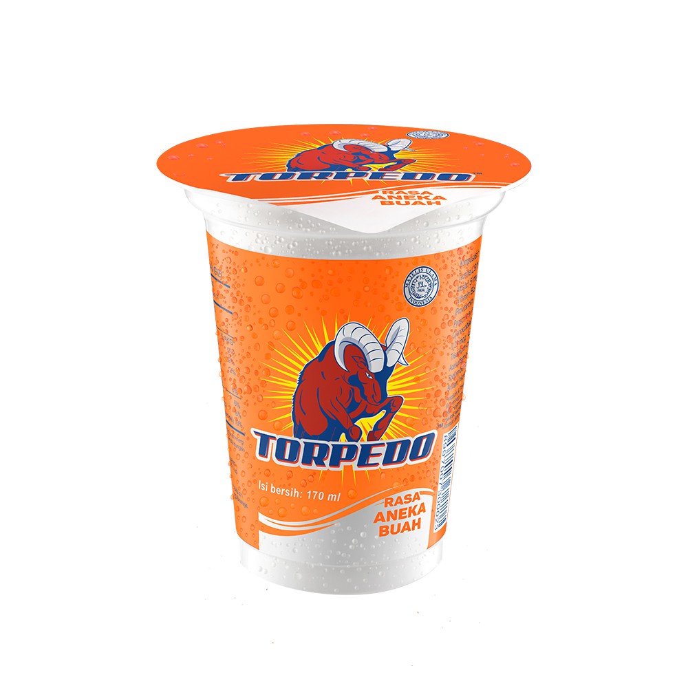 Torpedo Rasa Aneka Buah Minuman Energi Per Cup - Minuman Cup