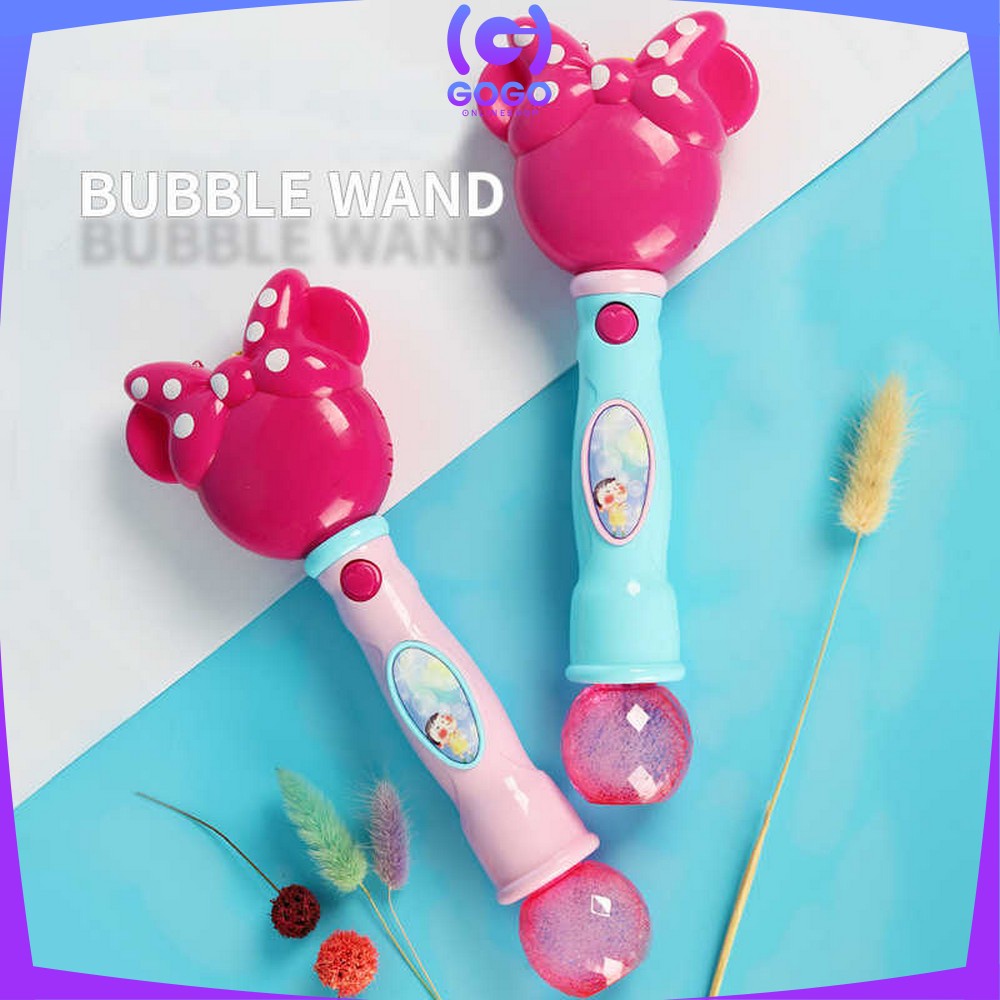 GOGO-M35 M172 M173 Mainan Bubble Wand Stick Mainan Tembakan Balon Gelembung Sabun Bubble Gun Ada Musik