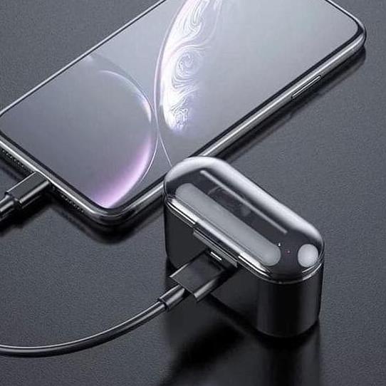 TWS HBQ Q32 Earphones Bluetooth 5.0+EDR Bass Stereo IPX5 Anti Air - F9 Black