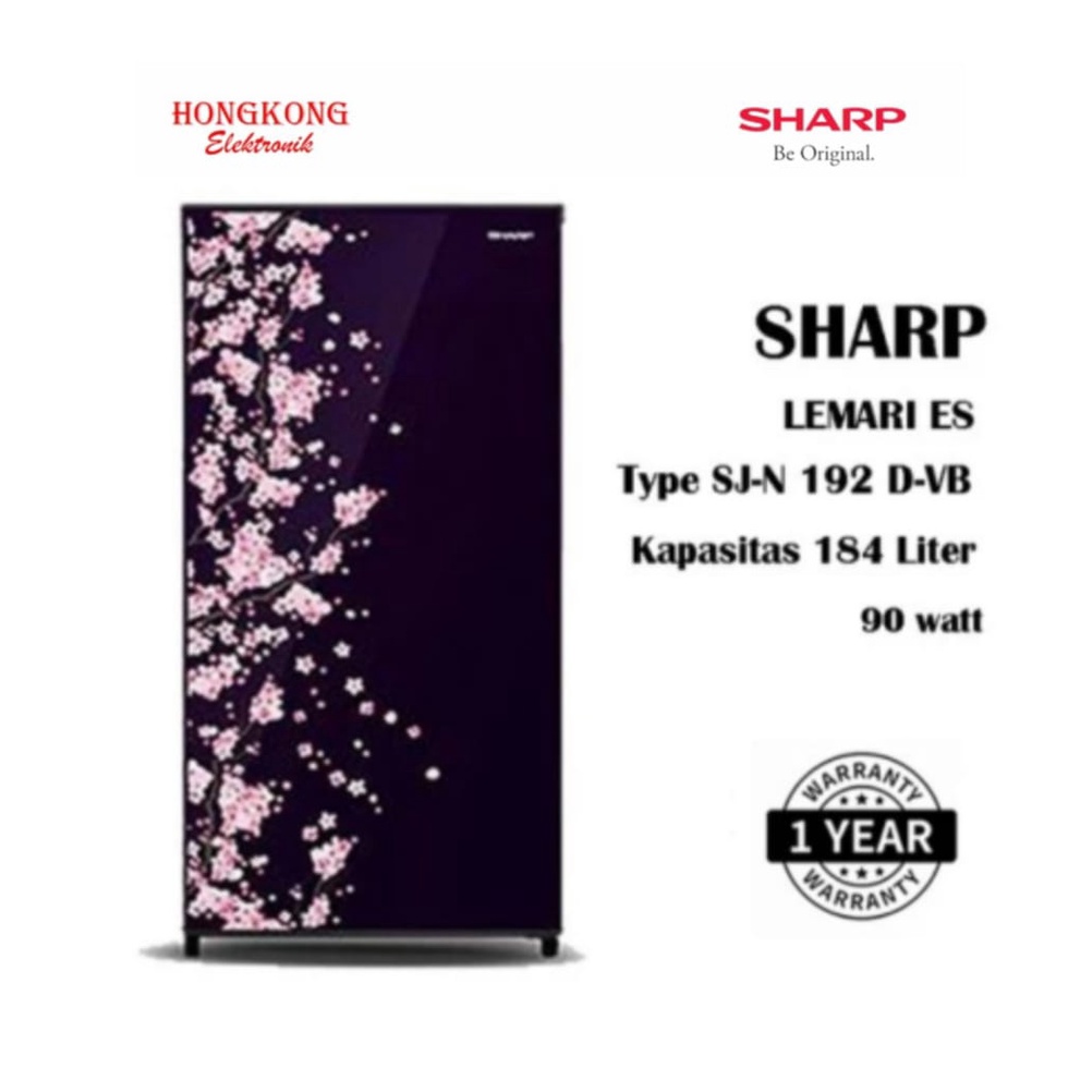 Kulkas Sharp 1 Pintu Pintu  KIREI 3 SJ-N192D-VB/VR