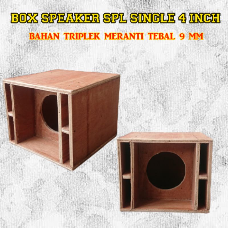 box speaker 4 inch model spl bahan triplek meranti 9mm