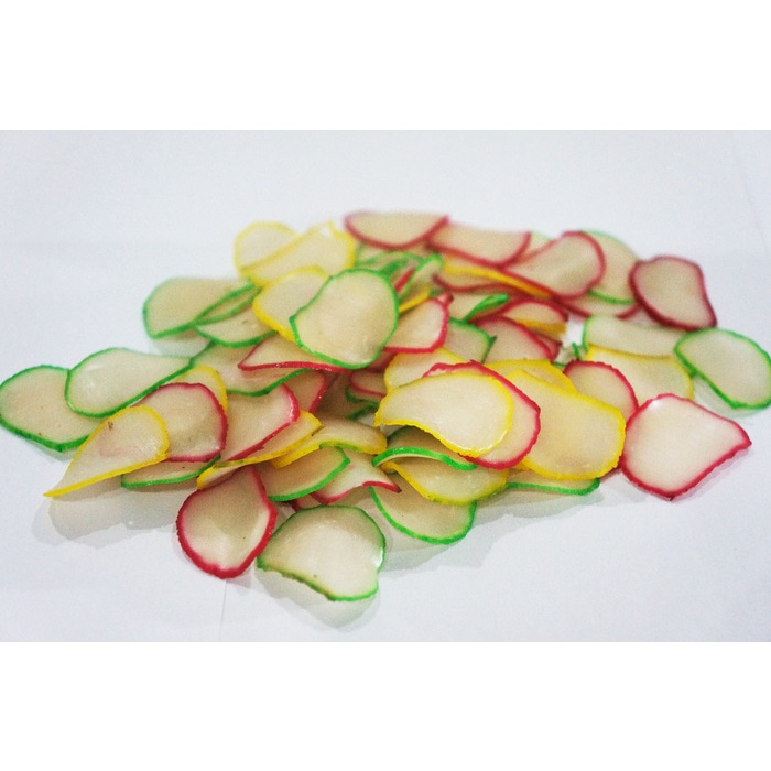 

Kerupuk Bawang Mentah Warna Warni 200 gr