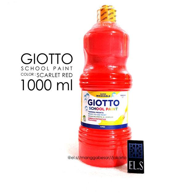 

Giotto School Paint Scarlet Red 1000 ml ( Cat )