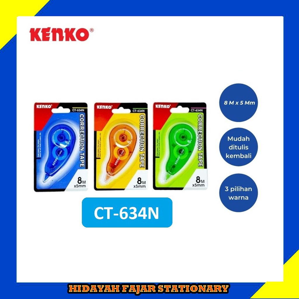 

CORRECTION TAPE- PITA KOREKSI-KENKO CT- 634N