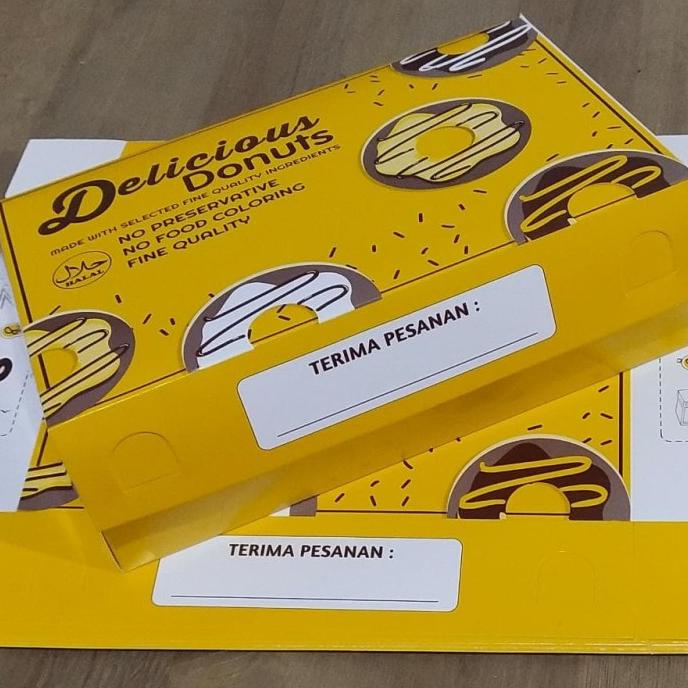 

Box Donat Ukuran 27x18,5x5,5cm isi 50 pcs