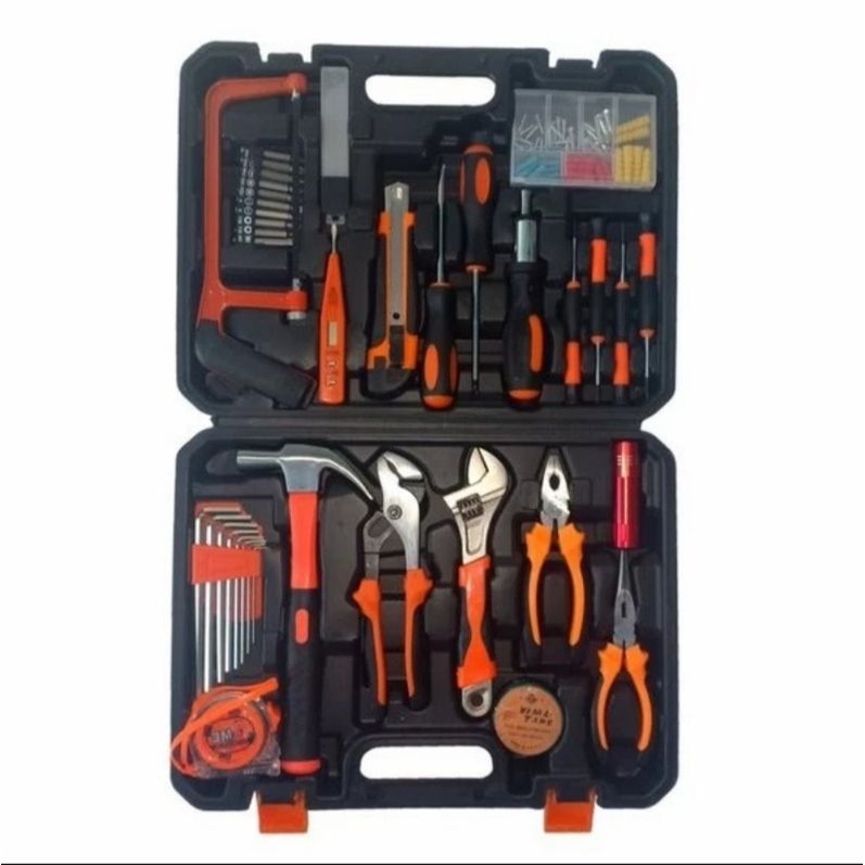 Jual TOOLKIT SET MOD A 120 PC HAMMER ALAT PERKAKAS BANGUNAN SET BY JLD