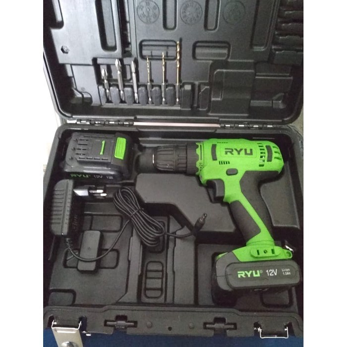 RYU TEKIRO BOR BATERAI CORDLESS 10 MM 12V CORDLESS DRILL 10MM RCD12V