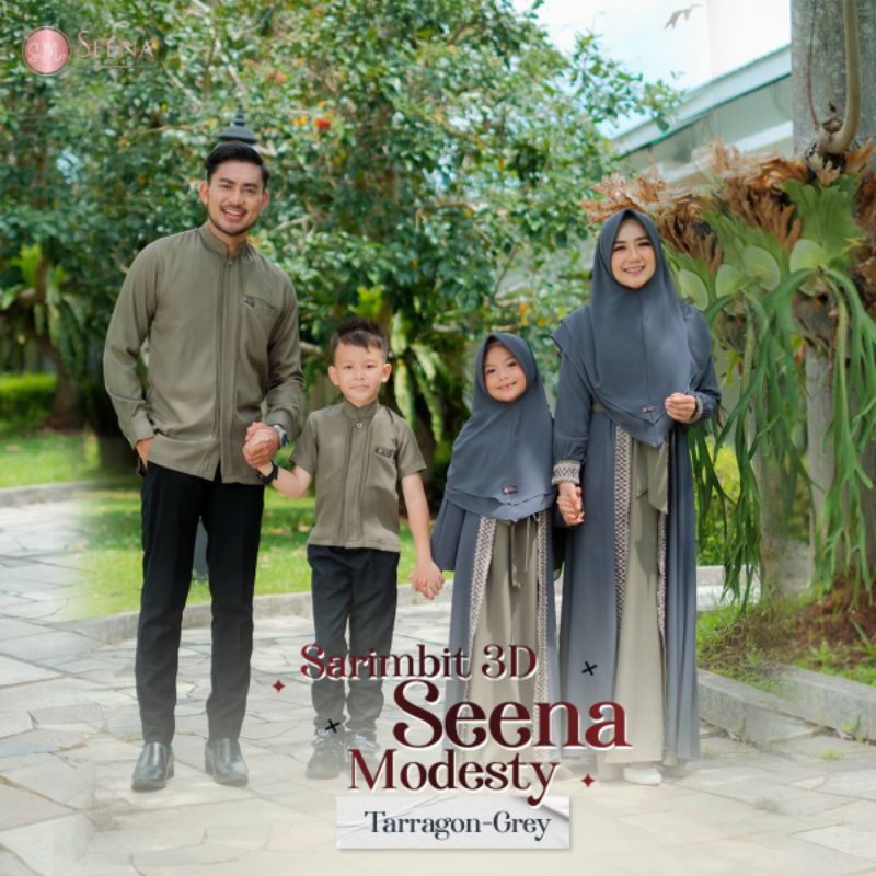 RIHAIA | Sarimbit Keluarga 3D - Nathania & Dzemil Dzemila Series by Seena Modesty