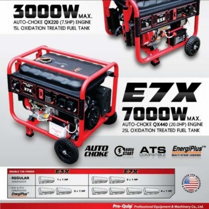 Genset Generator Mesin Las 7000 Watt PROQUIP E7X Generator 7000 Watt