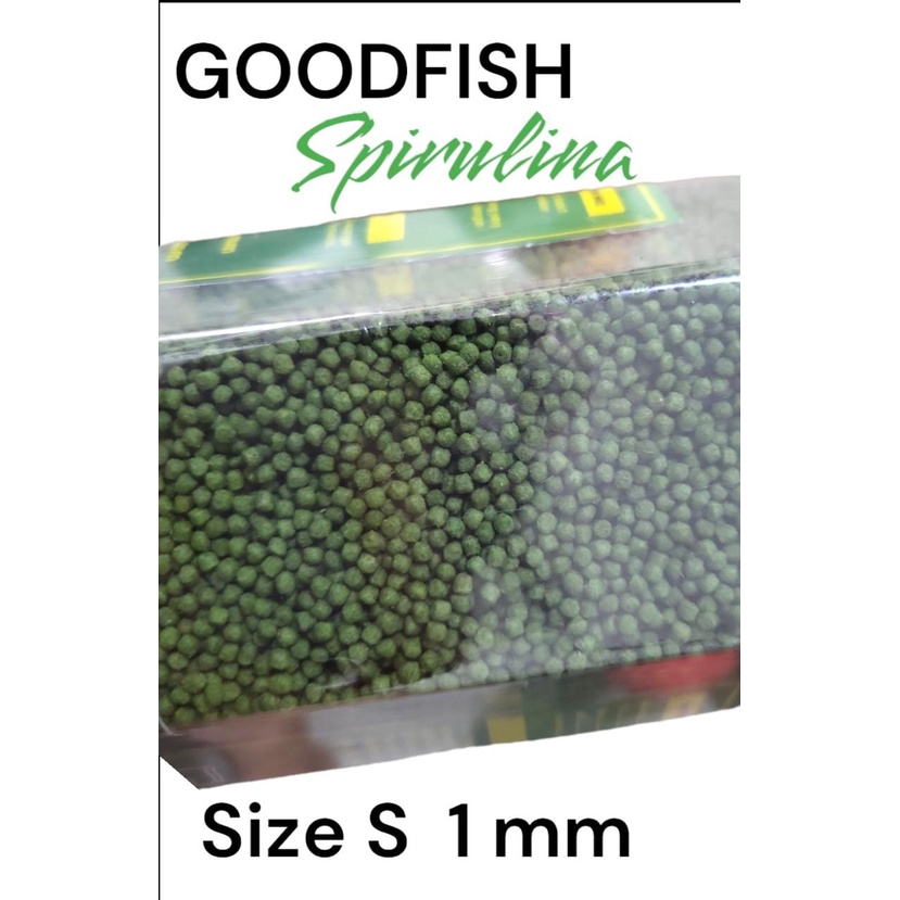 GOODFISH SPIRULINA 1.25KG  1 MM Pelet Pakan Ikan Koi Koki Louhan Kasar