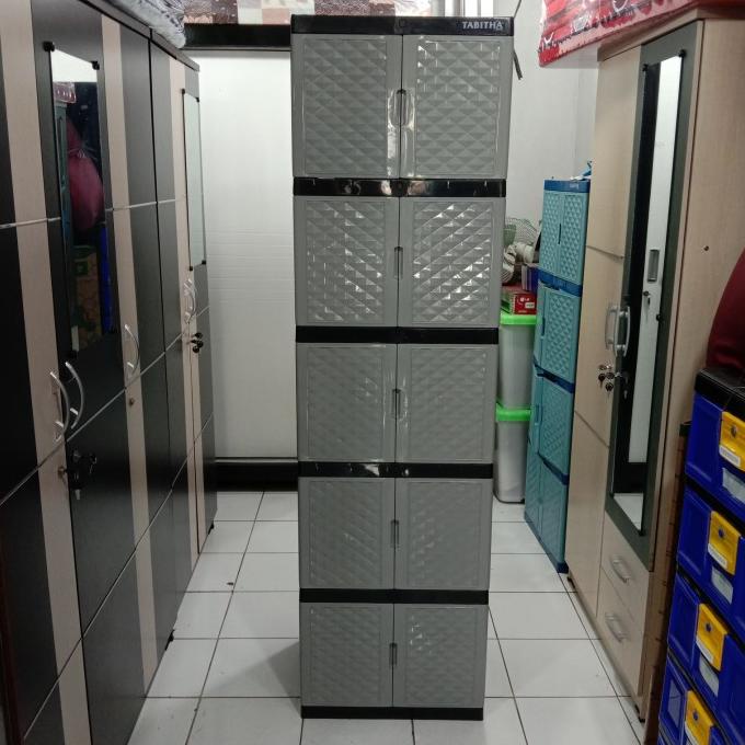 

lemari pakaian plastik 5 susun stock ready