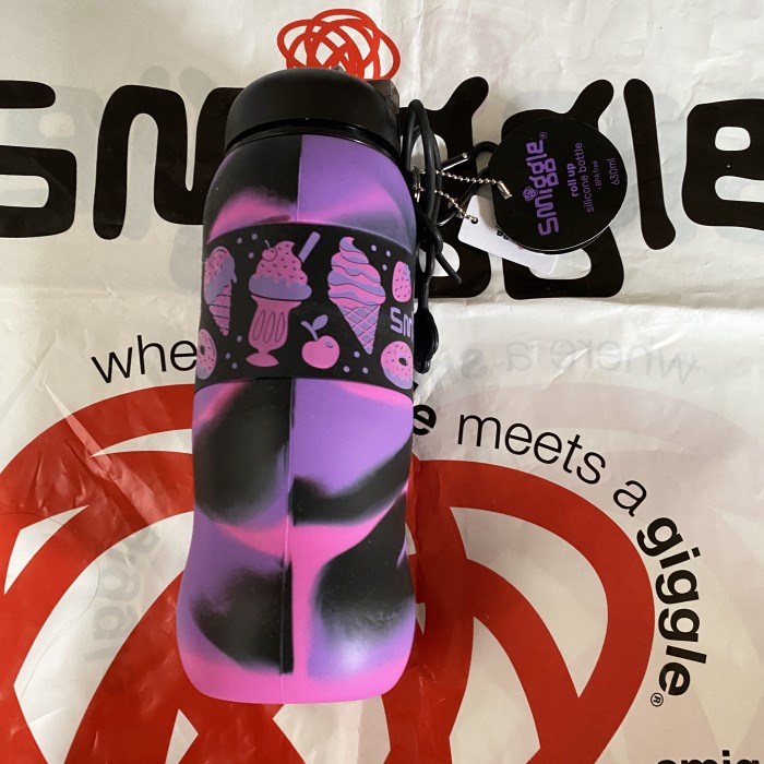Smiggle Bottle Drink Silicone Ice Cream Rainbow Botol Minum Original