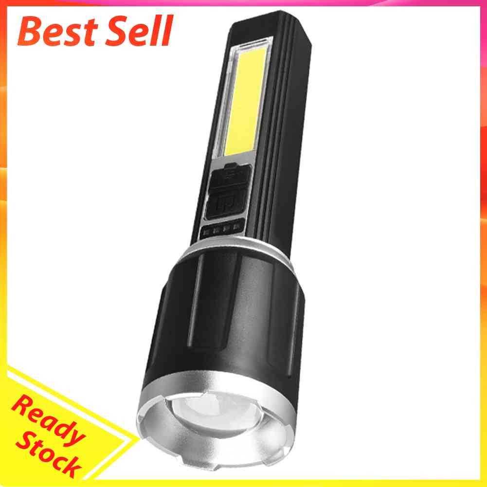 Lampu Senter LED USB Rechargeable Untuk Outdoor / Hiking / Camping / Darurat