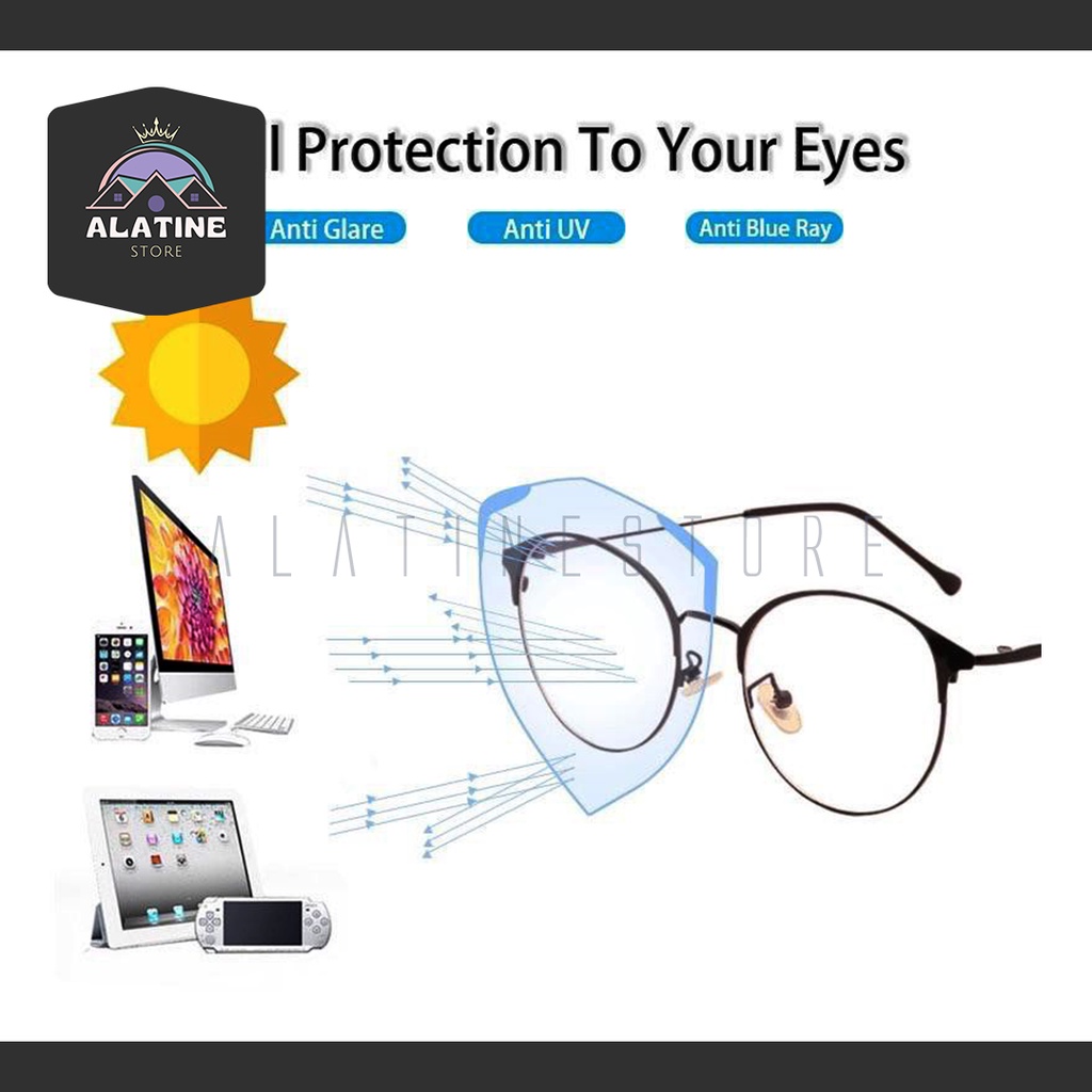 Kacamata Anti Radiasi Monitor Komputer / Laptop / TV | Kaca Mata Unik