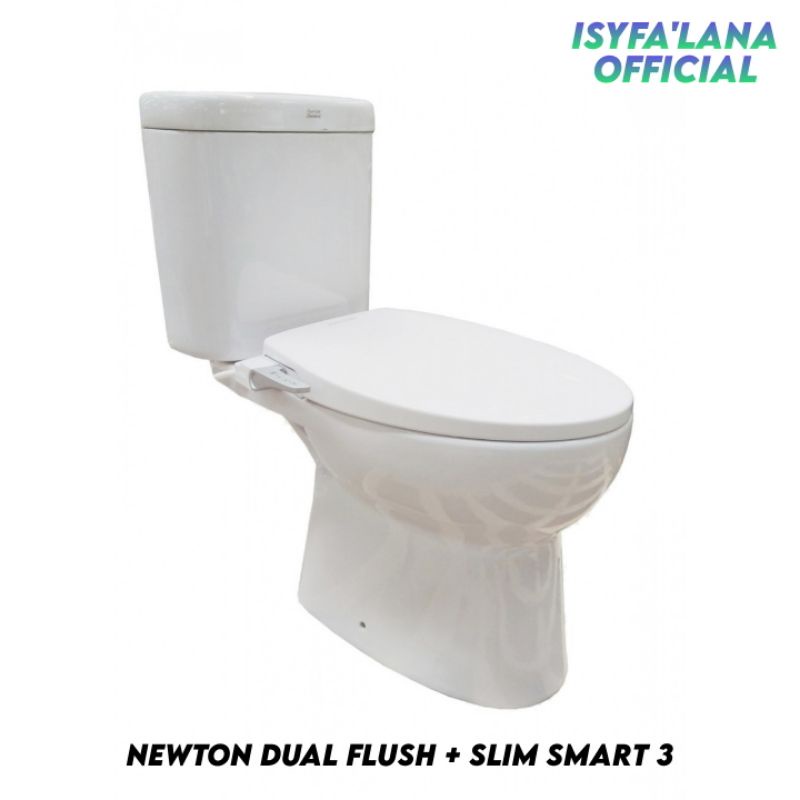 Kloset Duduk American Standard Newton Dual Flush Slim Smart Washer 3