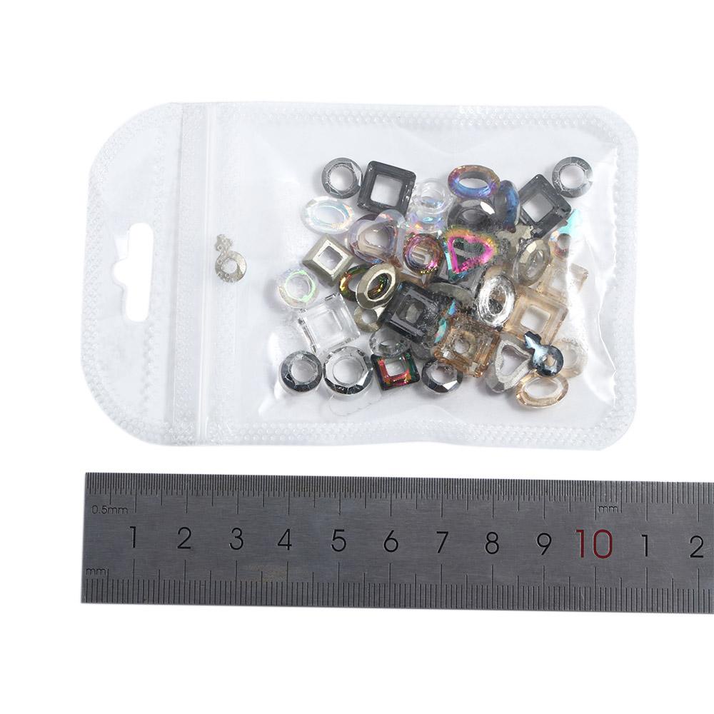 Mxbeauty Paku Charms Bersinar Desain Datar Hiasan Kuku Salon Kuku DIY Bahan Kuku Kristal Nail Art Perhiasan