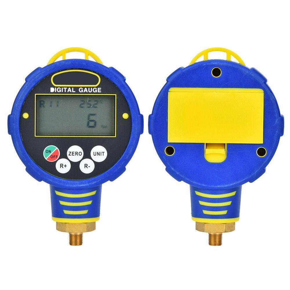 Top Low/High Digital Manifold Gauge Elektronik 100Bar/10Mpa Vacuum Meter Pendingin Pressure Tester