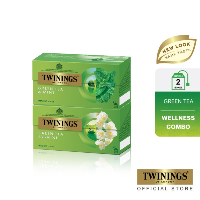 

TERLARIS [Paket Bundle] Twinings Teh Celup Green Tea Jasmine dan Green Tea Mint /TEH DIET/TEH