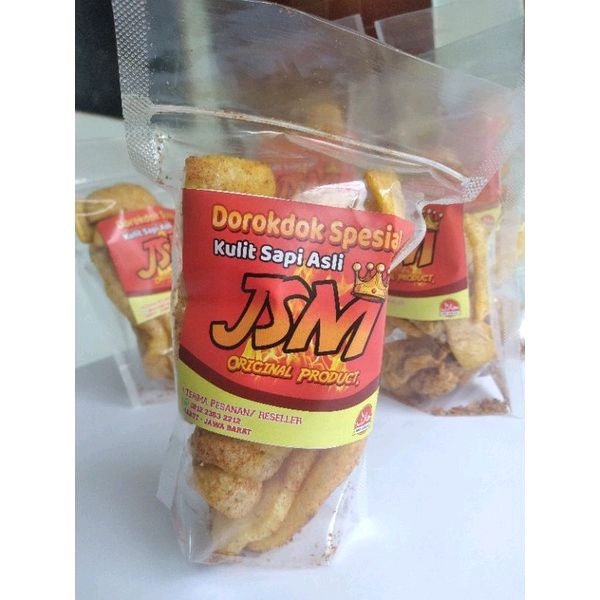 

Dorokdok Spesial JSM / Kurupuk Kulit Asli / Kulit Sapi Asli / Dorokdok Garut