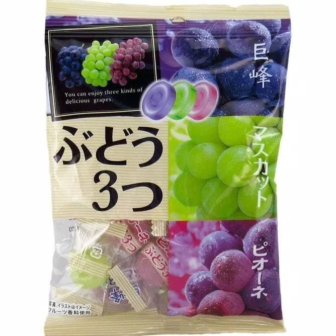 

TERBARU Pine Japanese Hard Candy Assorted Grape Permen Jepang Rasa 3 Anggur /PERMEN LUNAK/PERMEN VIRAL/PERMEN MILO/PERMEN YUPI/PERMEN JADUL/PERMEN KARET