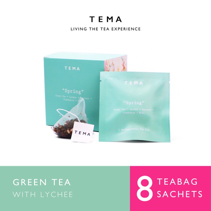 

TEMA TEA BAGS - SPRING / LYCHEE GREEN TEA