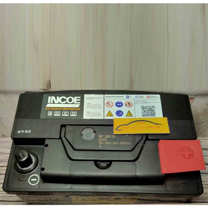 AKI INCOE MF 580-24 58024 LN3 KERING ACCU MOBIL FORTUNER VRZ DIESEL