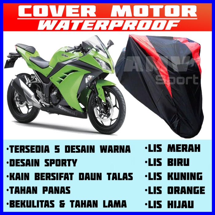 COVER MOTOR KAWASAKI NINJA 250FI / SARUNG MOTOR NINJA 250 FI