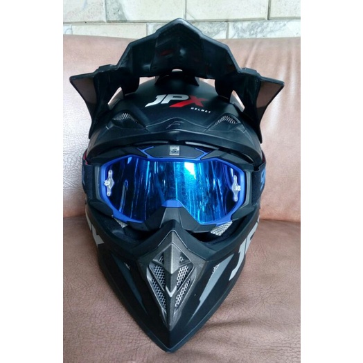 Helm JPX Cross + Google Snail (Preloved)