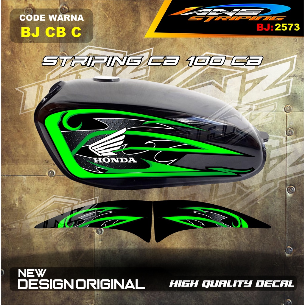 STICKER STRIPING BODY MOTOR CB BATIK  / STRIPING CUSTOM CB 125 TERMURAH / STIKER MOTOR