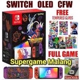 Nintendo Switch Oled CFW Neon Putih White Console Game