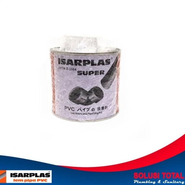 

Lem Isarplas Pipa PVC Pralon Kaleng Kuas 400g / 400 gram Perekat