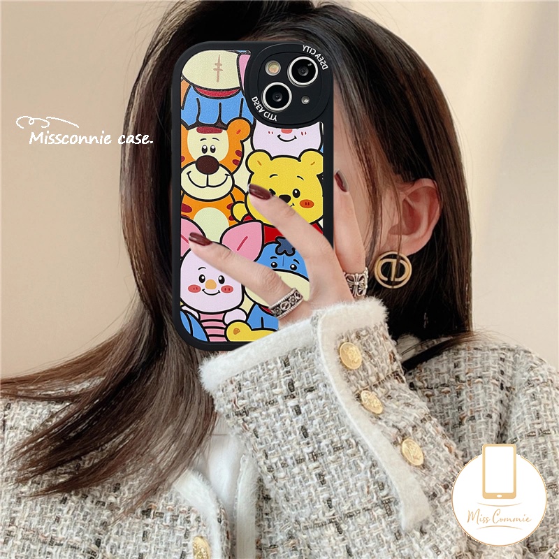 Soft Case TPU Motif Winnie the Pooh Untuk IPhone 7 8 6 6s 14 Plus 11 13 12 14 Pro MAX XR X XS MAX SE 2020