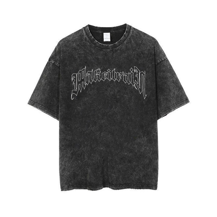 RDGF official shop kemeja leher bulat kaos murah kaos cotton  washed tshirt Kaos pria kaos t shirt oversizekaos hitam oversize PRIA &amp; WANITA (UNISEX)