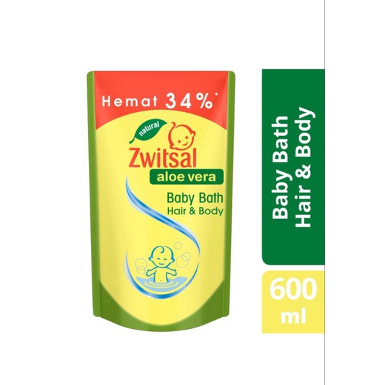 Sabun Zwitsal Aloe Vera Baby Bath Hair&amp;Body 450ml