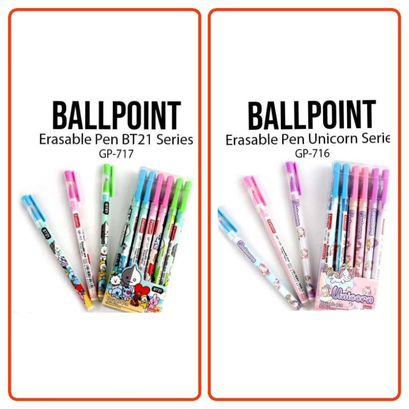 

Bolpen hapus gel bermotif