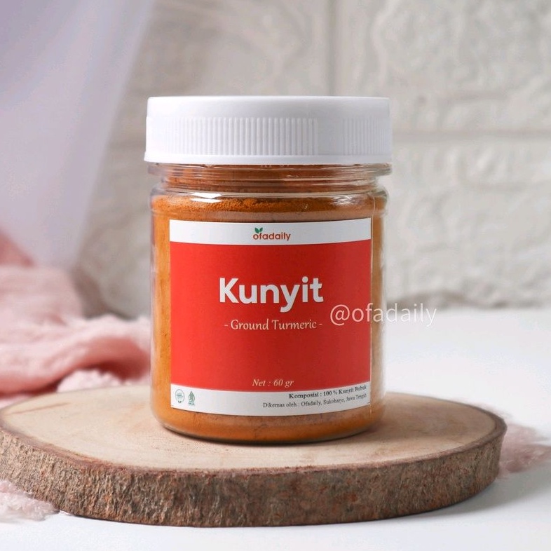 

Kunyit Kuning Kunir bubuk Ground Turmeric Powder - Bumbu Dapur 60 gr - Ofadaily