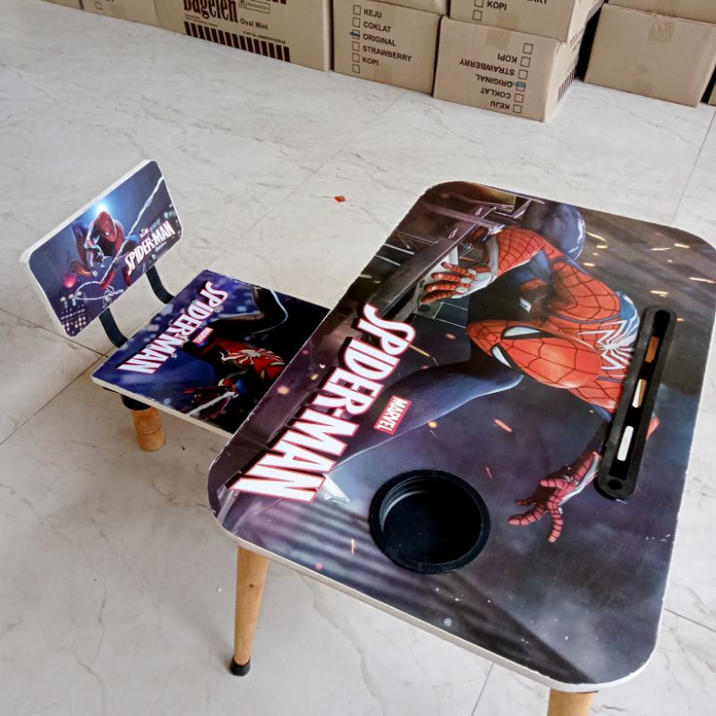 meja belajar portabel karakter ( real pict )