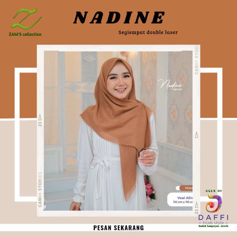 Zc segiempat NADINE | Daffi Hijab Style