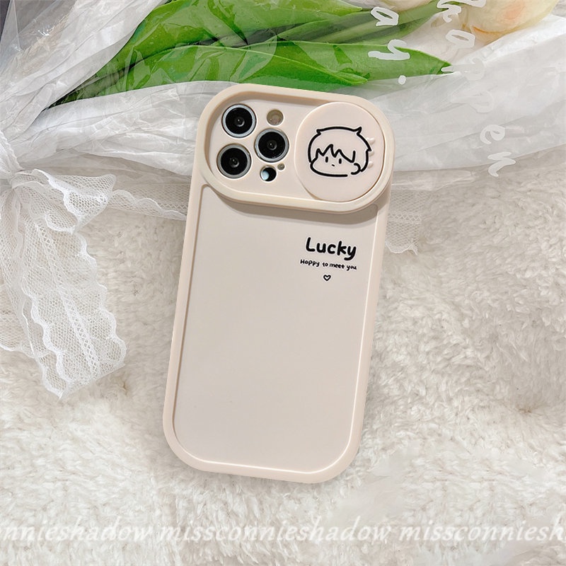 Casing Soft Case Tpu Motif Lucky Boys Untuk IPhone 11 Pro Max XR 7Plus 8Plus 11 13 12 Pro Max X XS Max