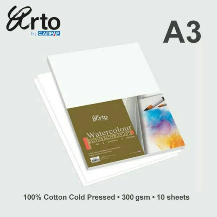 

Arto Watercolour Paper A3 - 300gsm - Cotton
