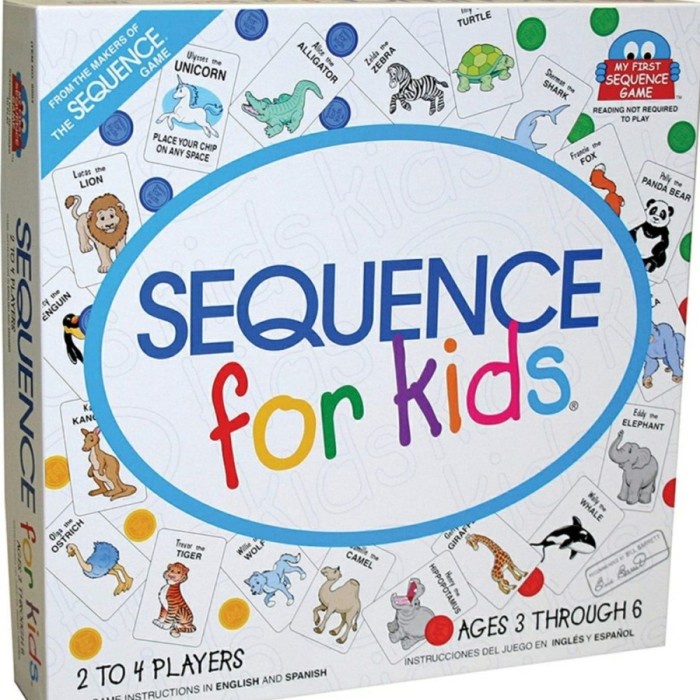 Family Game Board Game Sequence For Kids Boardgame