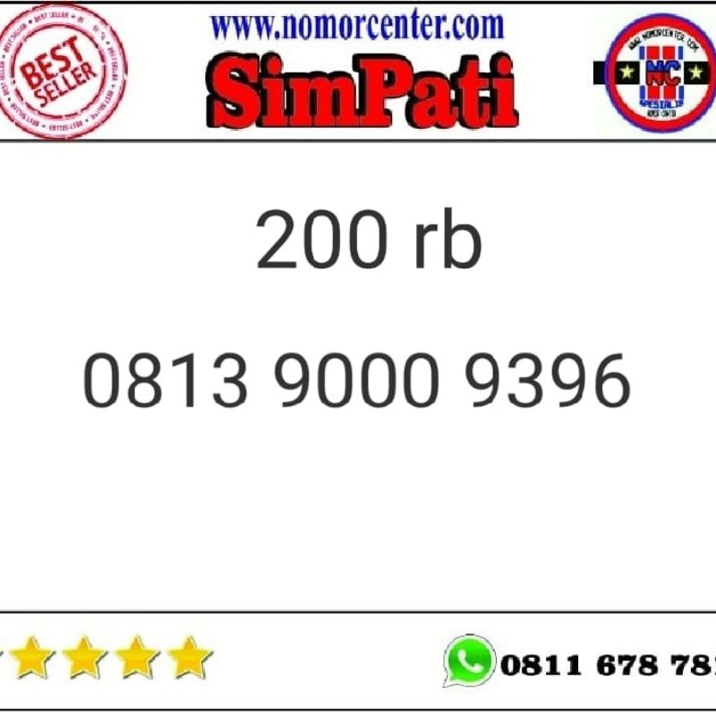 NO PERDANA( 9000 9396)TELKOMSEL SIMPATI, TERUPDATE HOKI #L