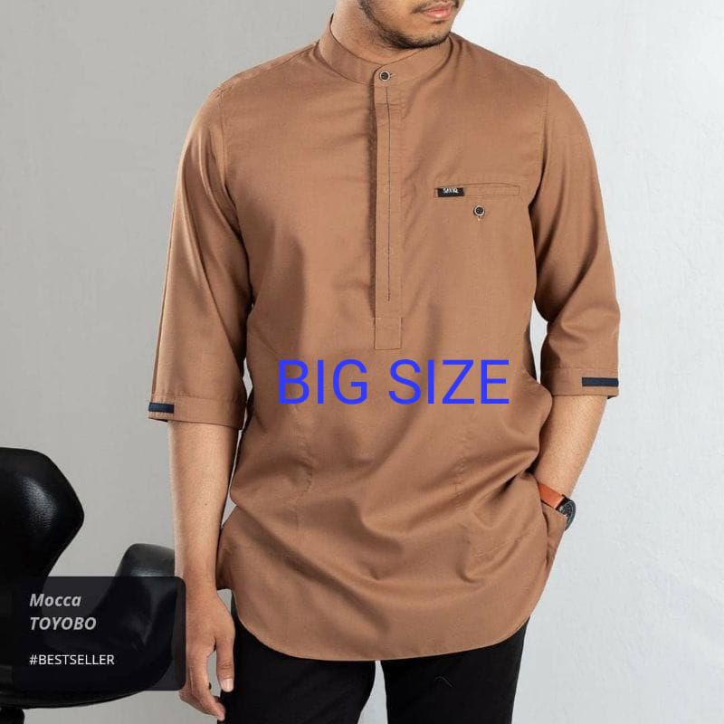 koko kurta tangan 3/4 ukuran jumbo