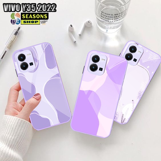 Softcase Kaca Vivo Y35 [KWL 1] Vivo Y35 - Softcase Vivo Y35 Terbaru - Vivo Y35 2022 - Casing Vivo Y3