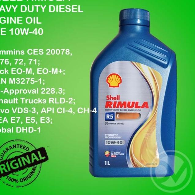 Shell Rimula R5E kemasan 1lt