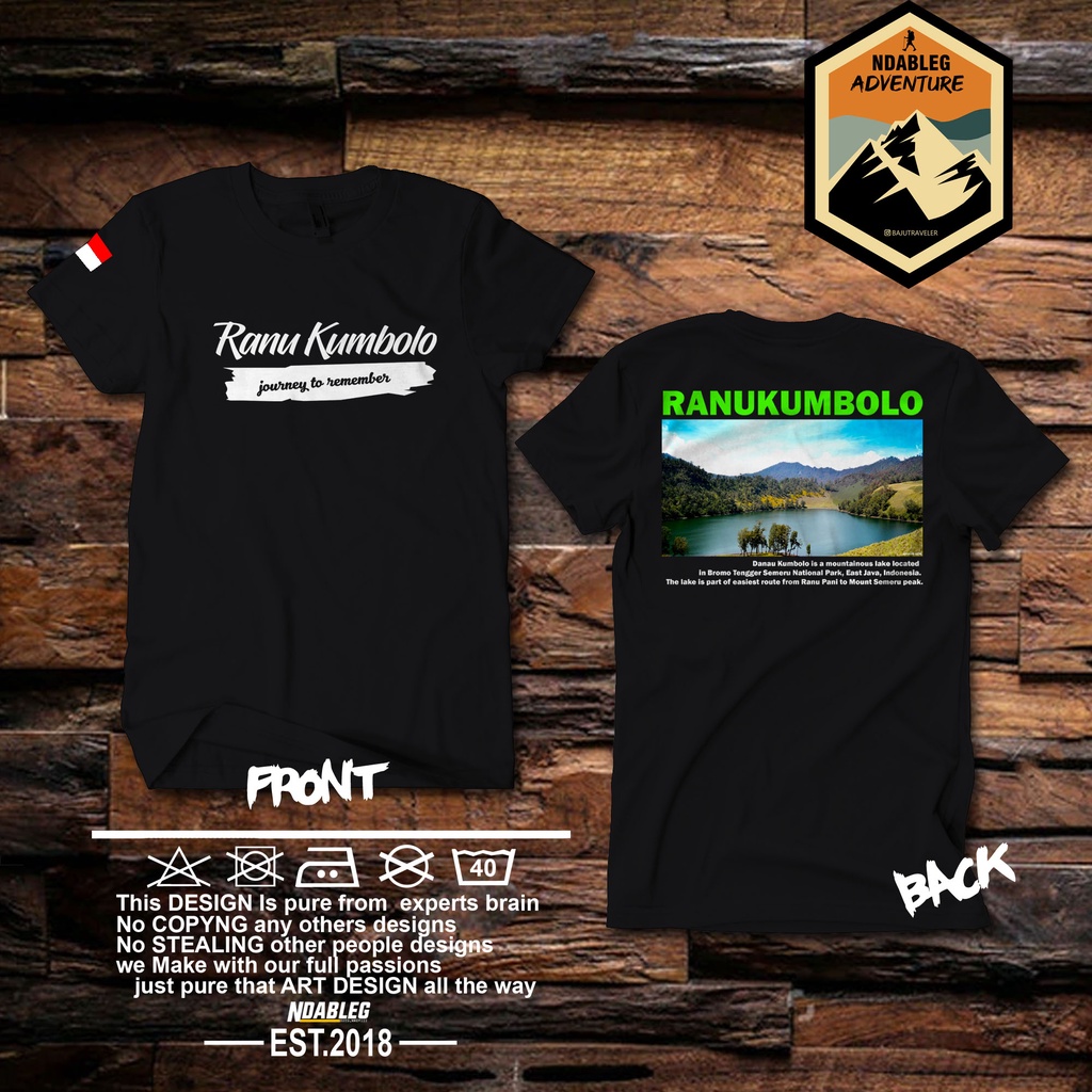 kaos ranukumbolo kaos pendaki gunung semeru