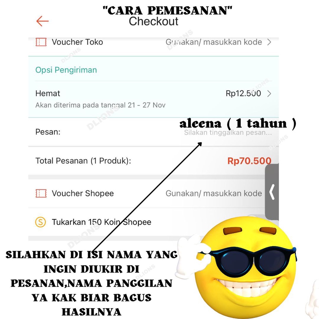 GELANG BAJA PUTIH UKIR NAMA GELANG MONEL