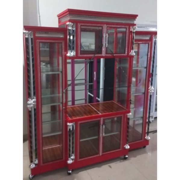 LEMARI HIAS TV KACA JUMBO - Ready diBangka &Belitung