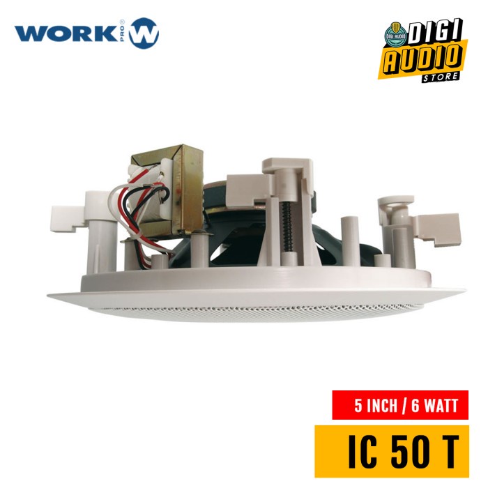 Speaker Plafon Ceiling Pasif - 5 Inch 6 Watt - Work Pro Ic50T Ic 50 T #Original